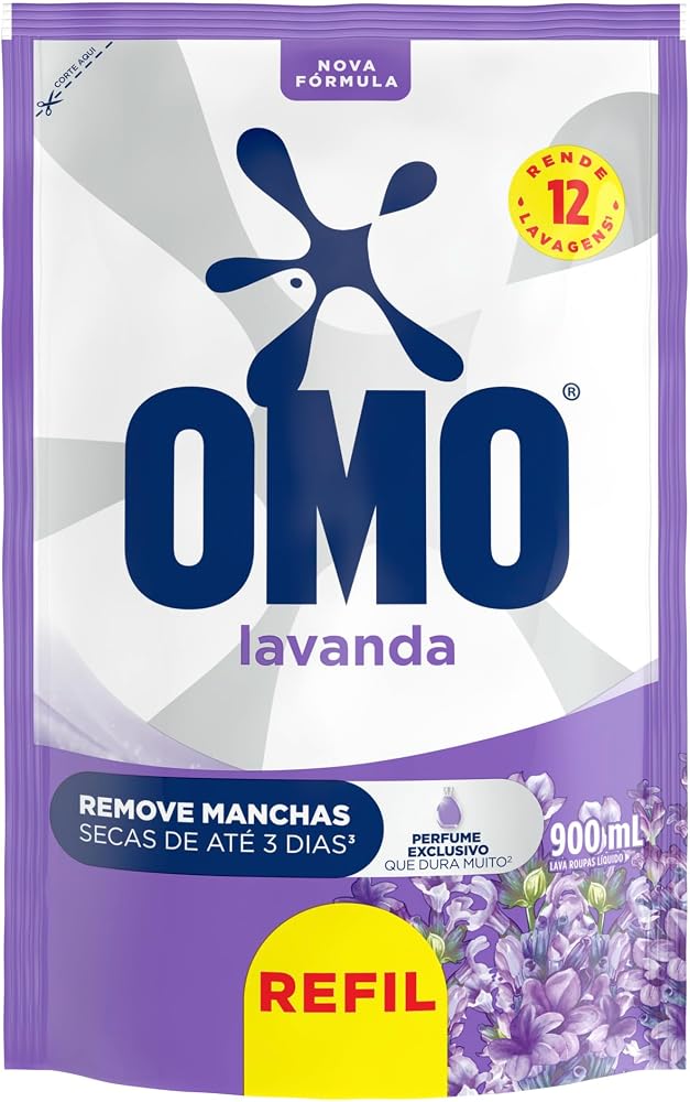 OMO Sabão Líquido Lavanda Edição Especial 900ml