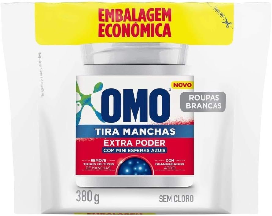 OMO Tira-Manchas em Pó Roupas Brancas 380g