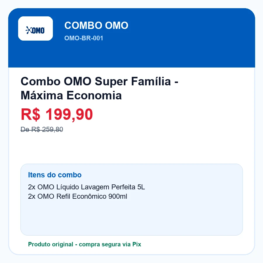 OMO Lavagem Perfeita Para Diluir 500ml